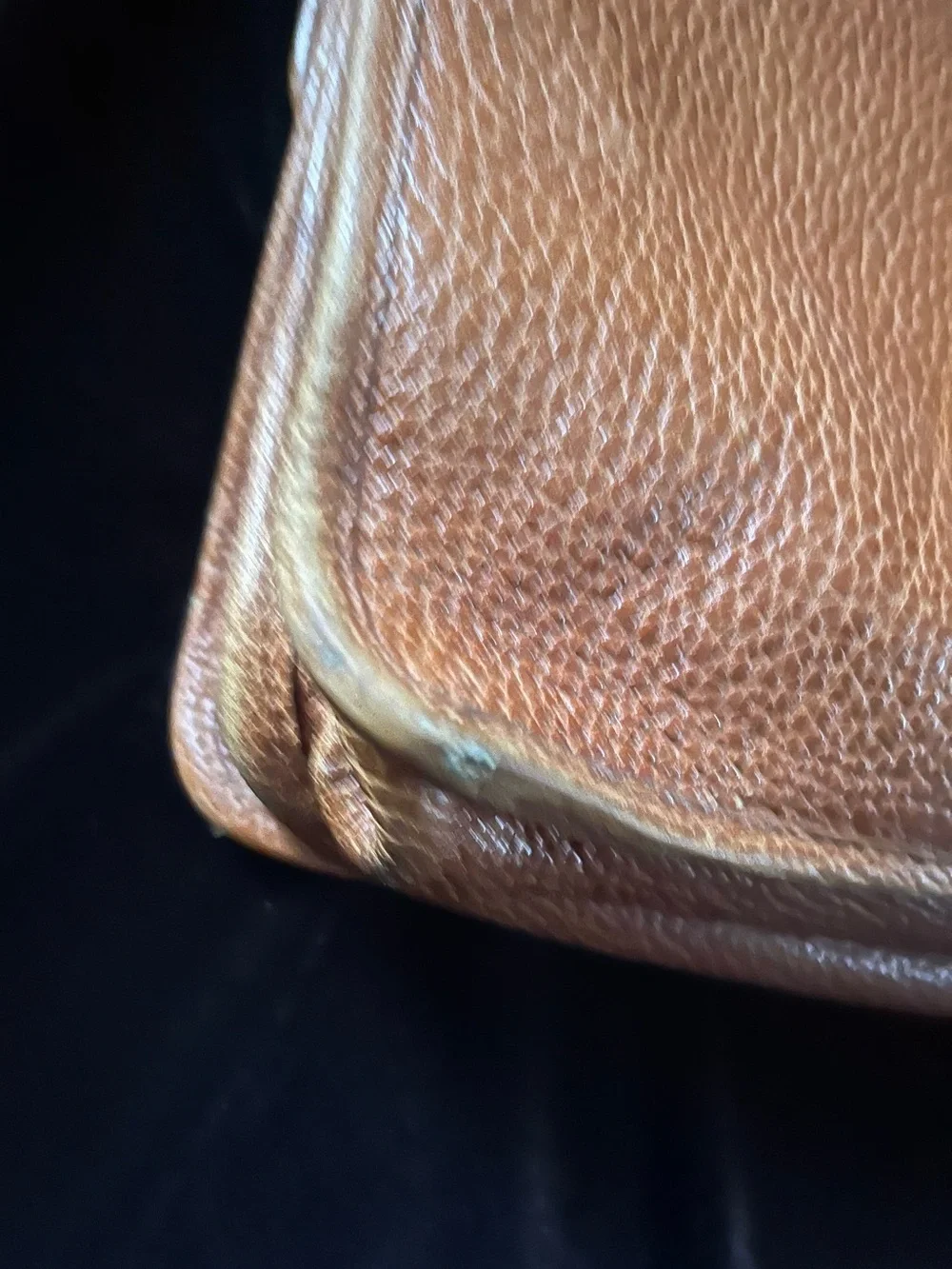 Polo Ralph Lauren Vintage Textured Leather Briefcase